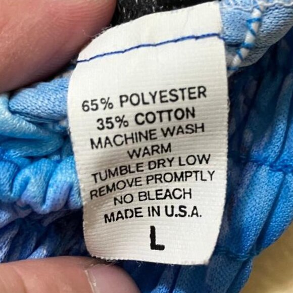 Vintage Y2K Baba Hawaii Blue Palm Tree Beach Smocked Tank Maxi Dress Size Large - Picture 5 of 5